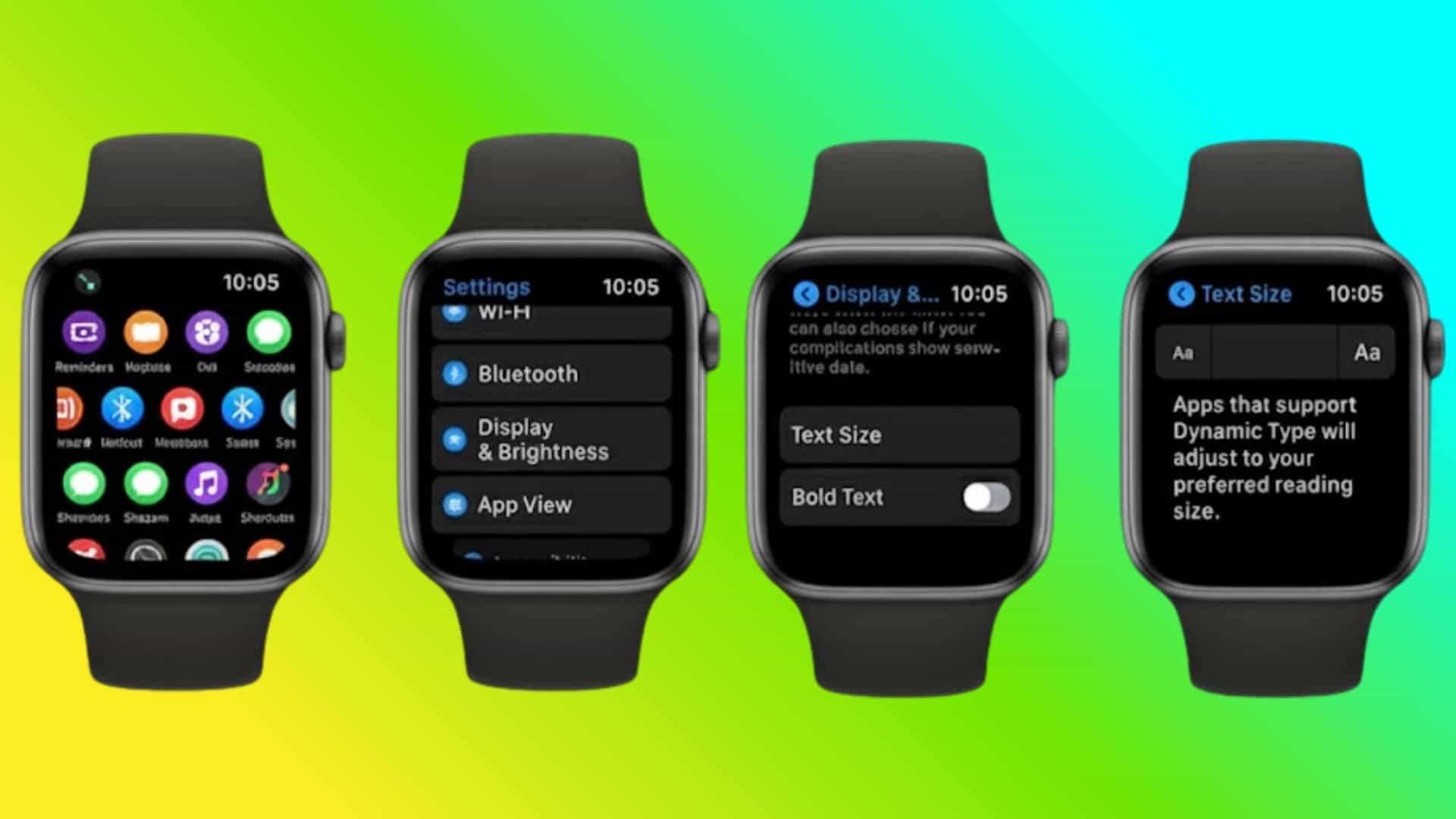 How to Increase the Text or Font Size of the Apple Watch