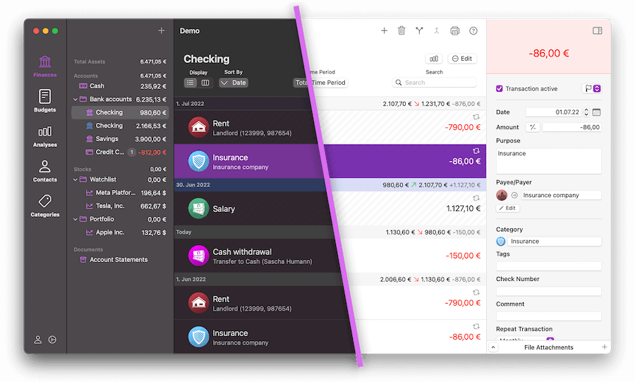 iFinance 5 for Mac