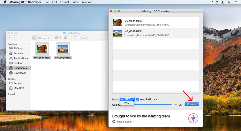 iMazing HEIC converter