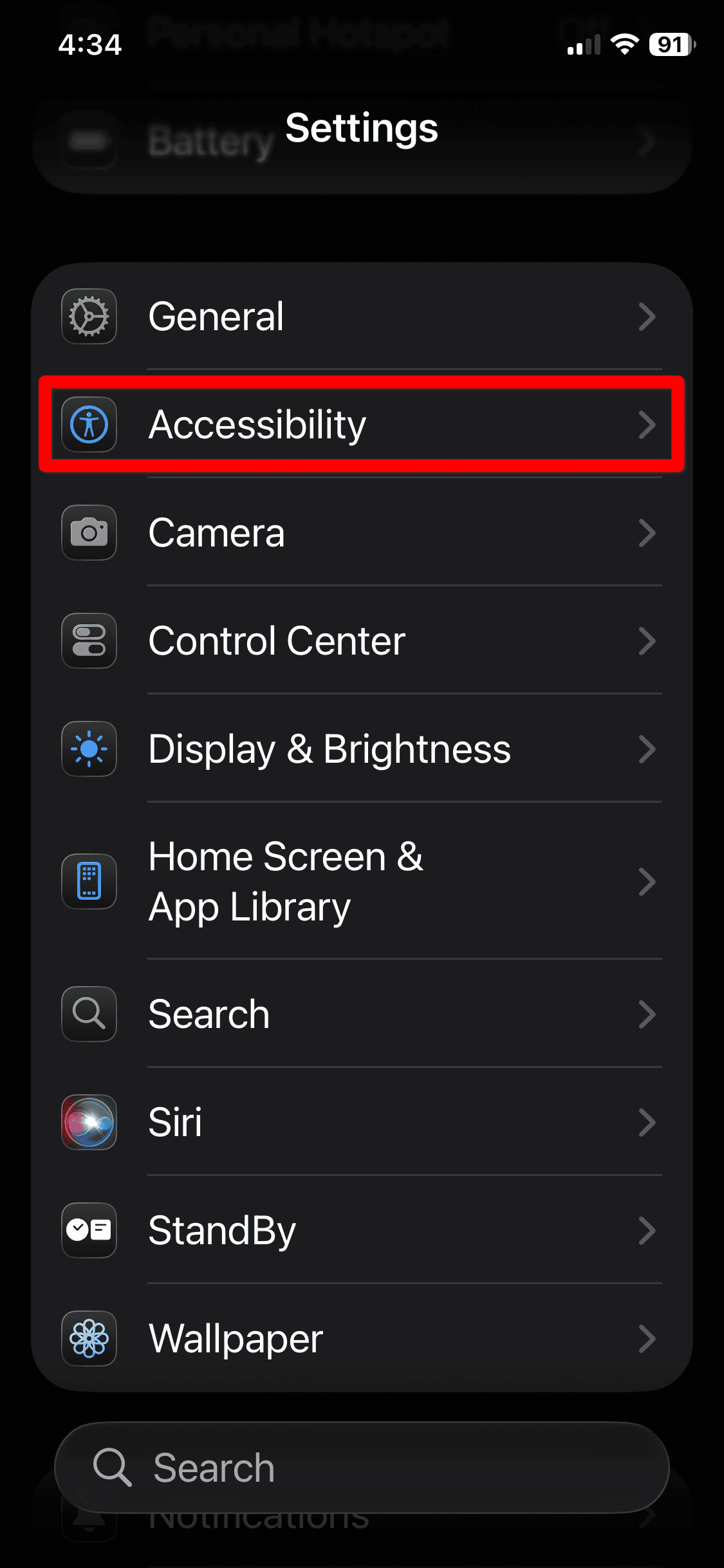 iOS 26 accessibility settings 1
