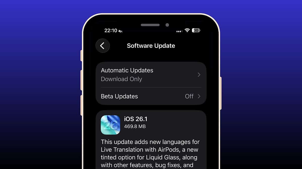 iOS 26.1 released: everything you to need to know