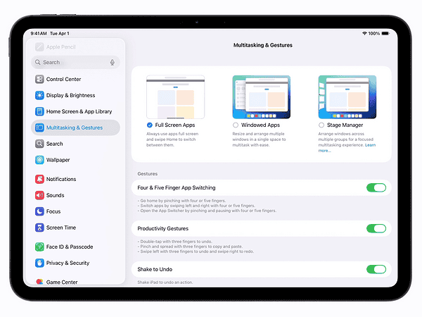 iPadOS 26 multitasking gestures