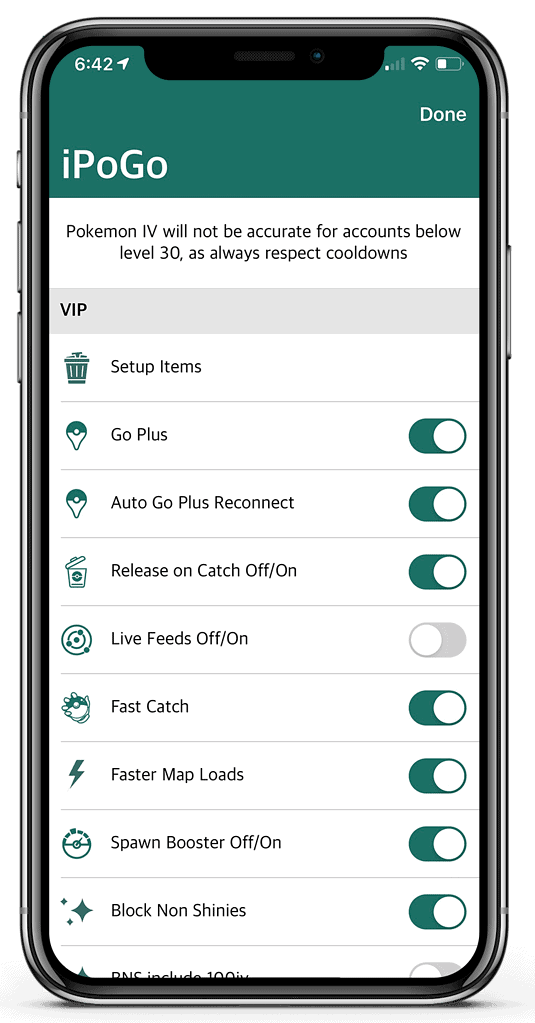 iPogo on iOS