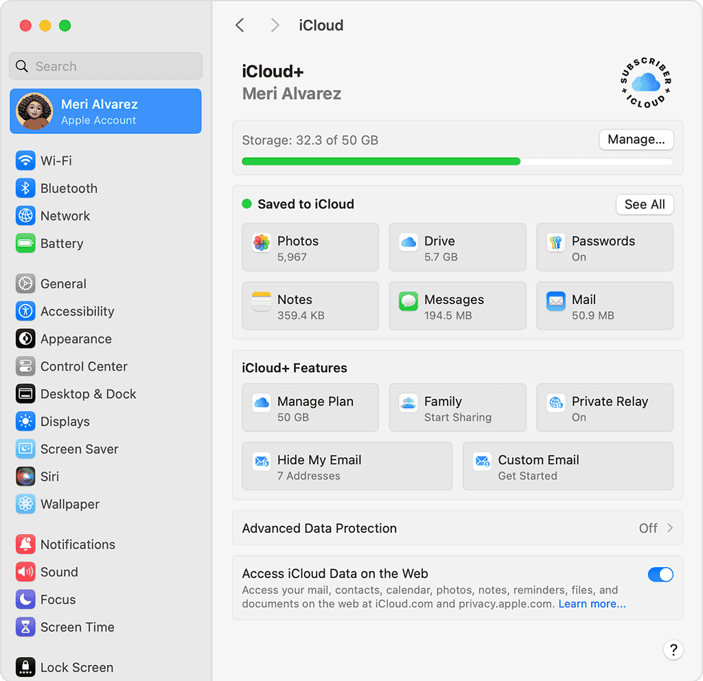 icloud sync mac