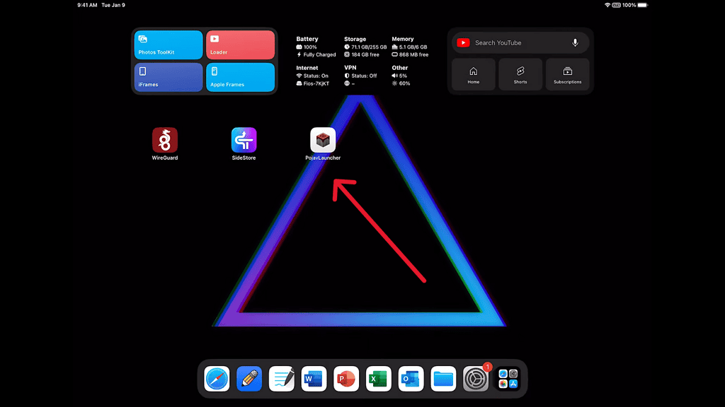 Pojavlaucher app on Mac