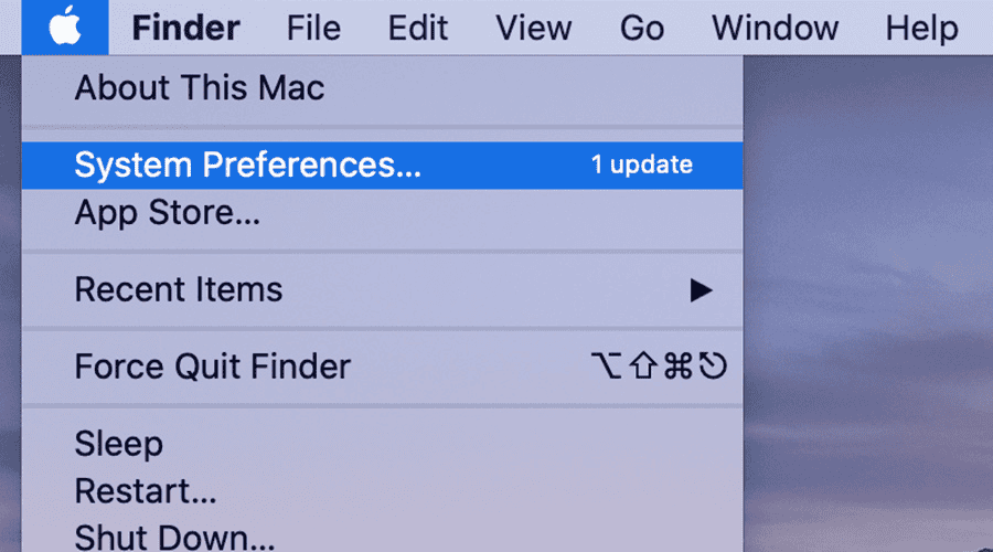 system preferences