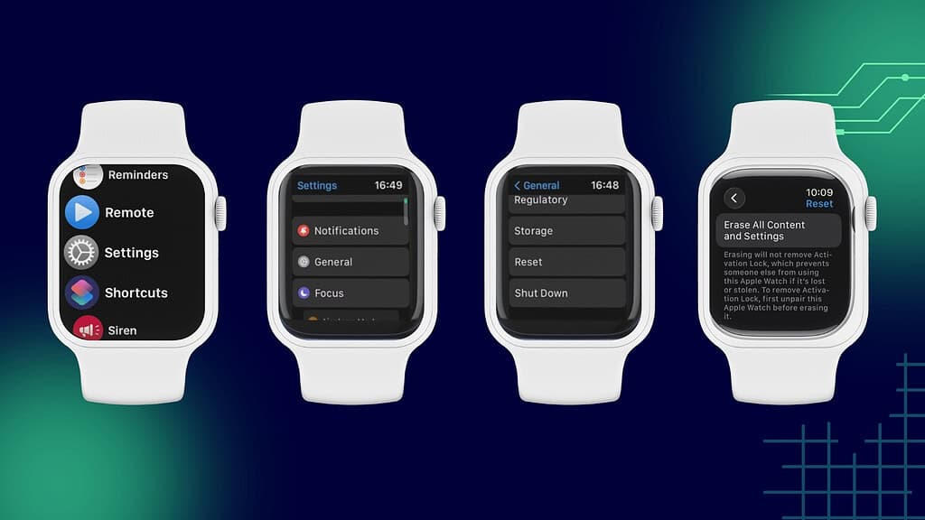 unpair apple watch via watch