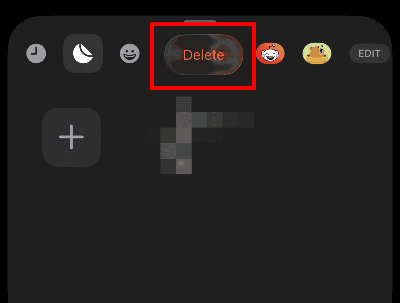 Deleting a sticker in iMessage