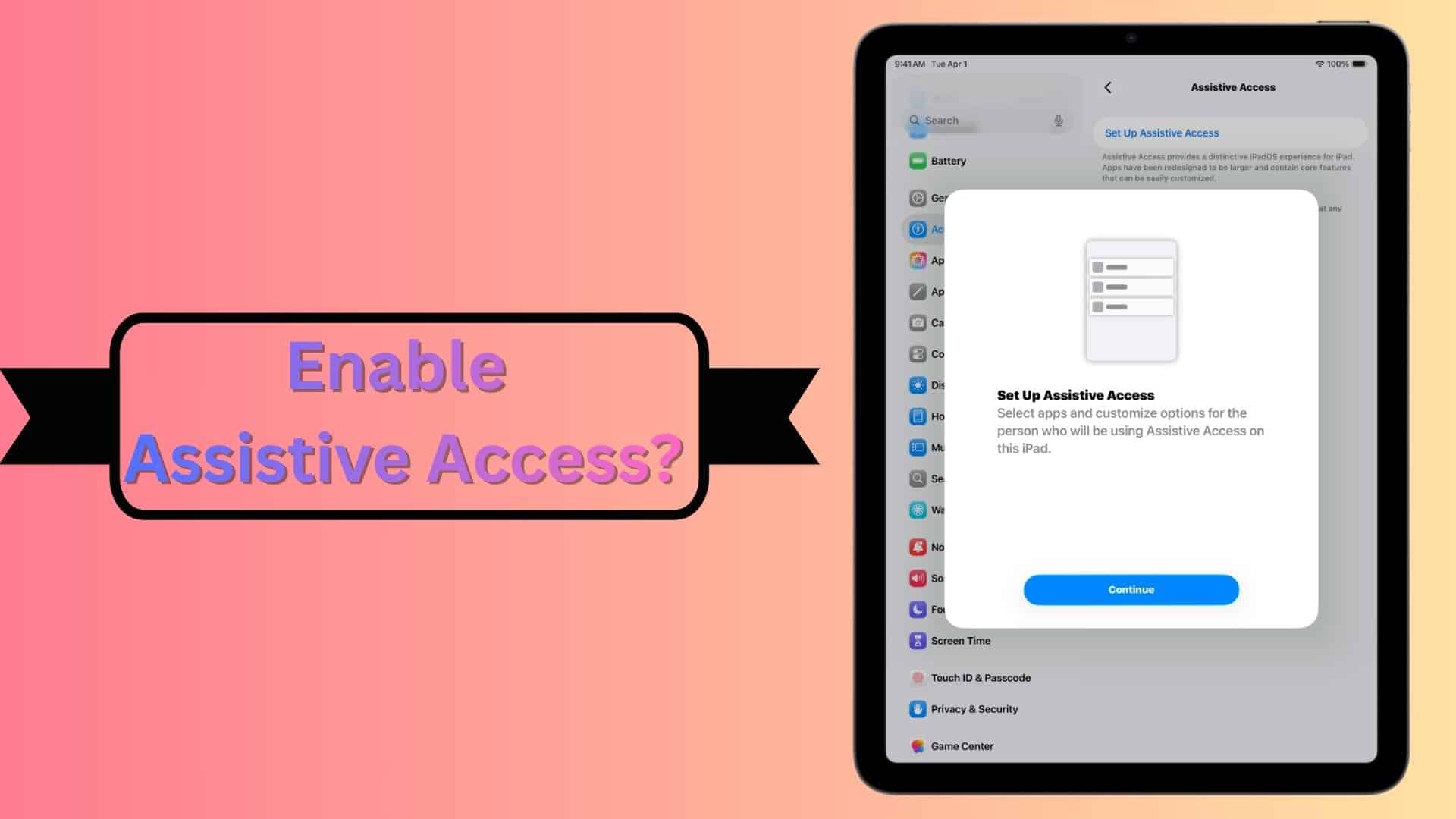 How to Set Up Assistive Access on an iPad for Grandparents