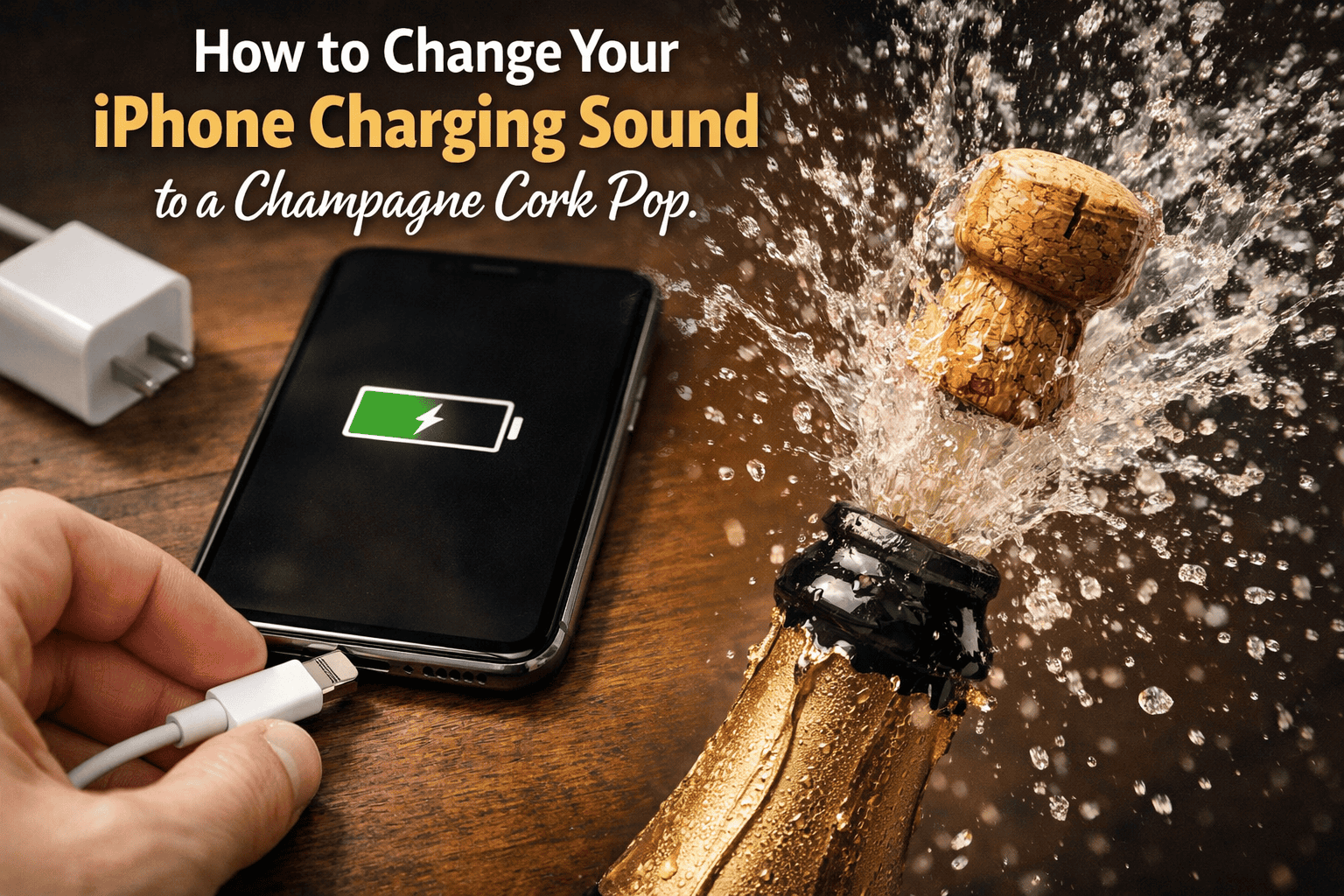 How to Change Your iPhone Charging Sound to a Champagne Cork Pop