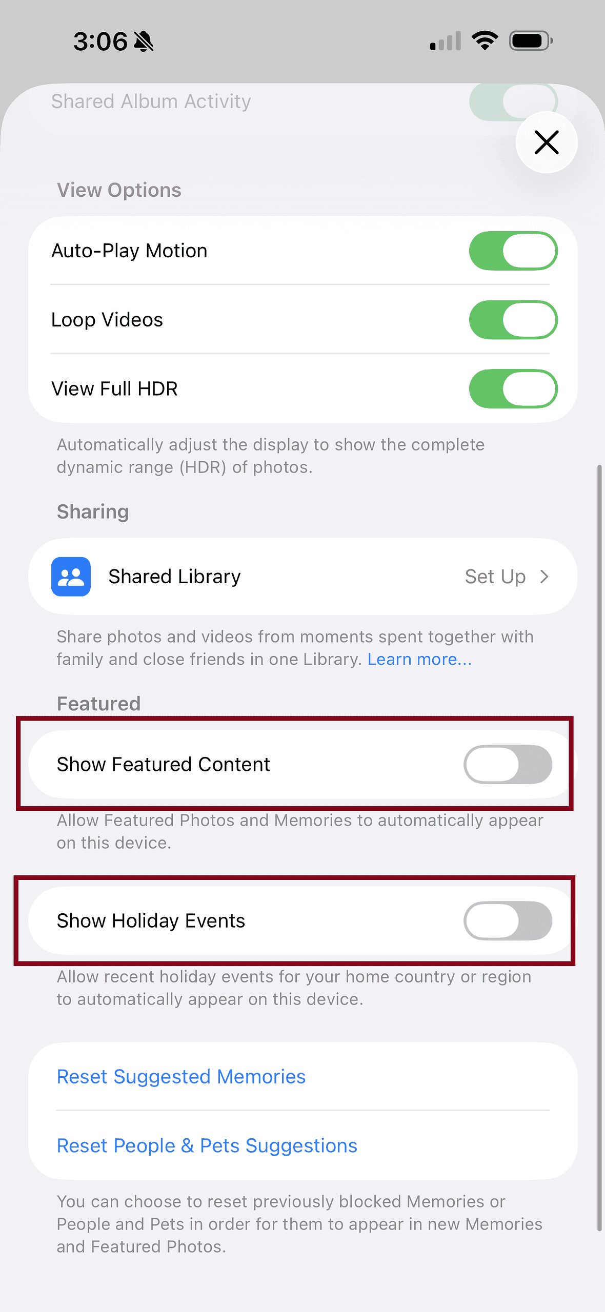 photos settings featured