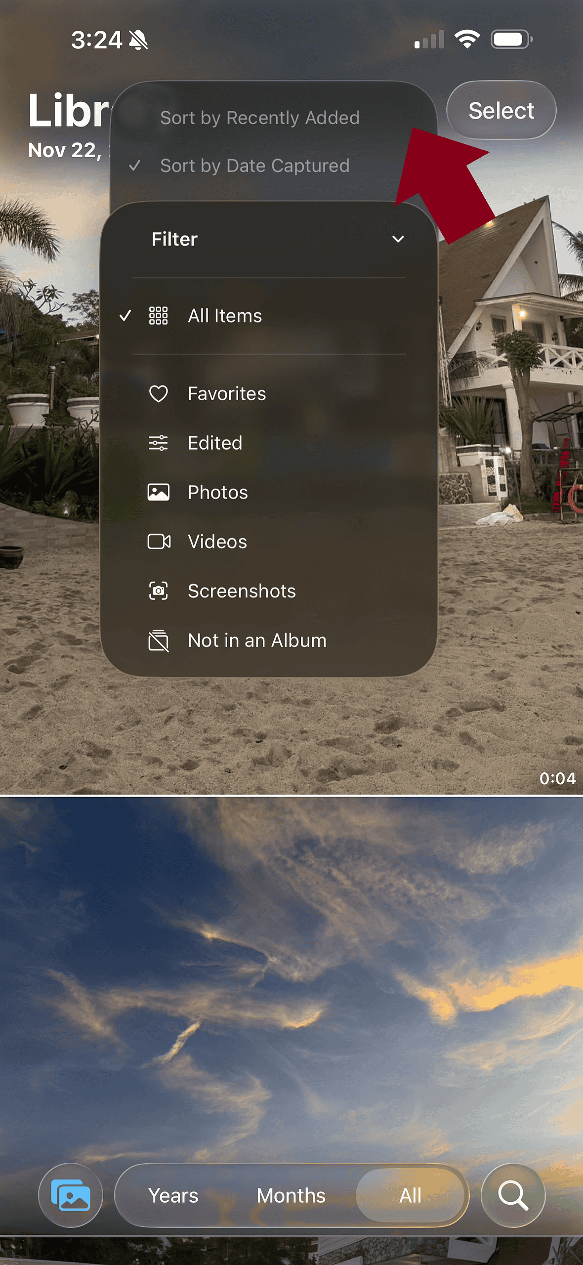 photo library filters