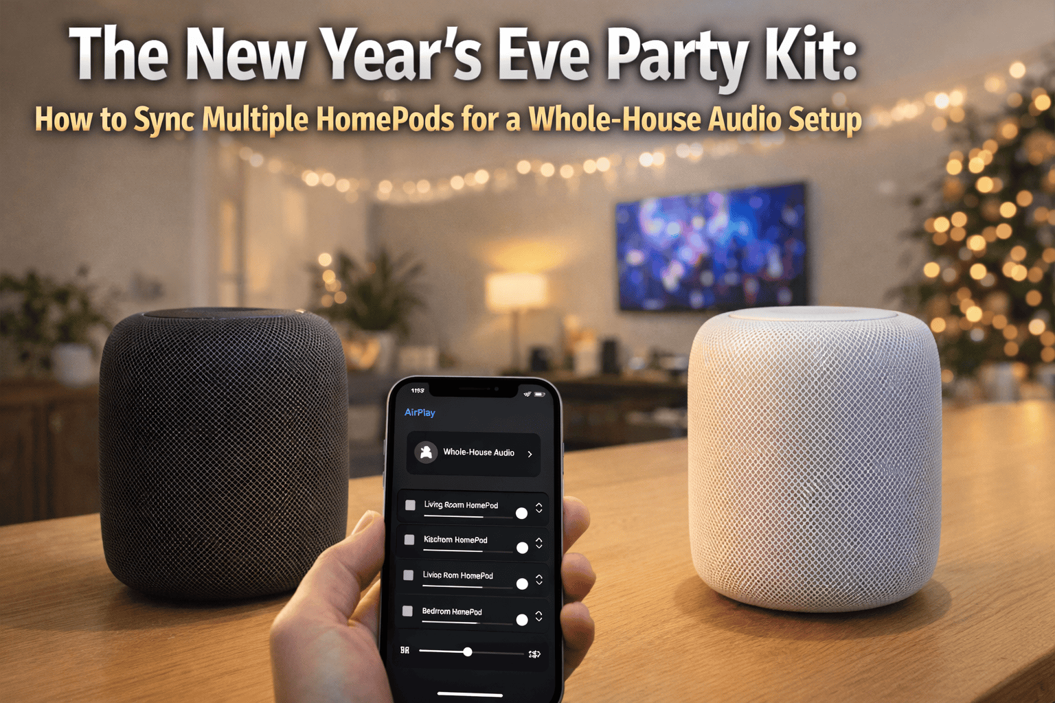 The New Year’s Eve Party Kit: How to Sync Multiple HomePods for a Whole-House Audio Setup