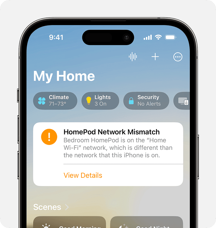 Homepod not connected to wifi