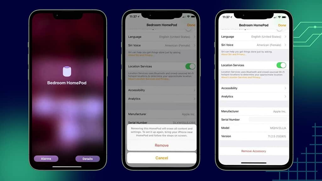 homepod mini reset on iphone