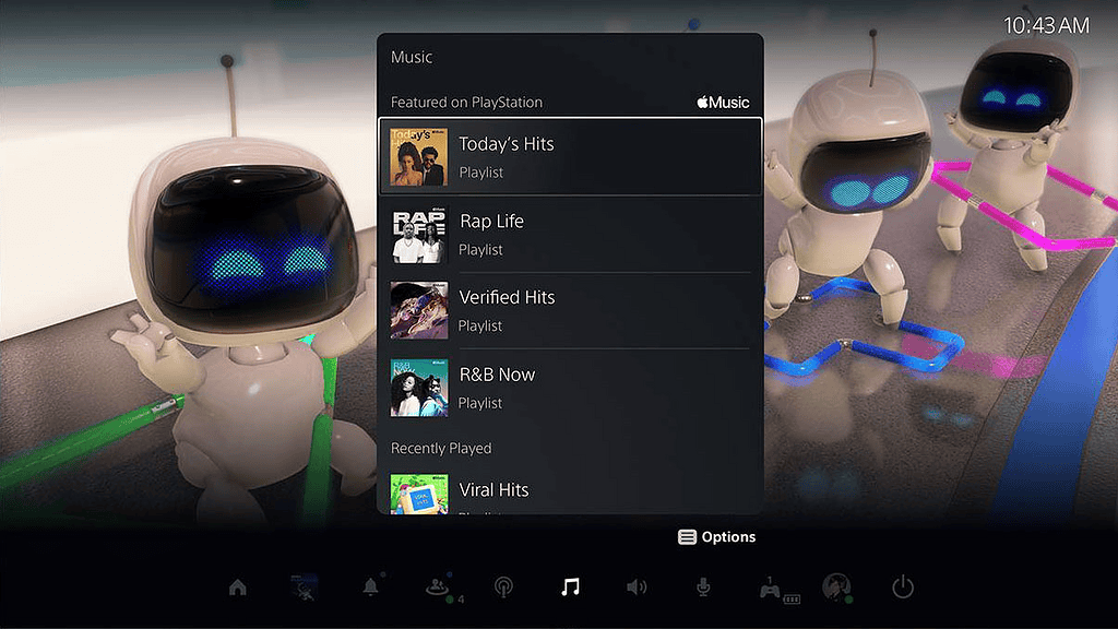 apple music on ps5
