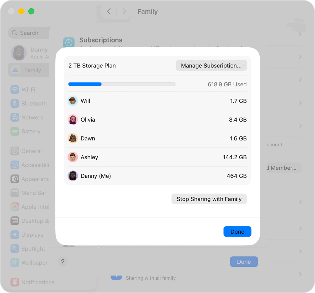 icloud storage usage
