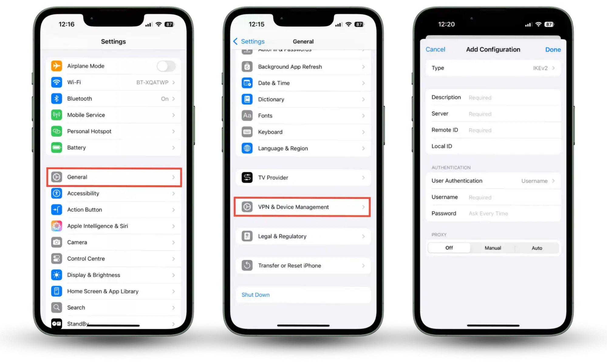 vpn on iphone