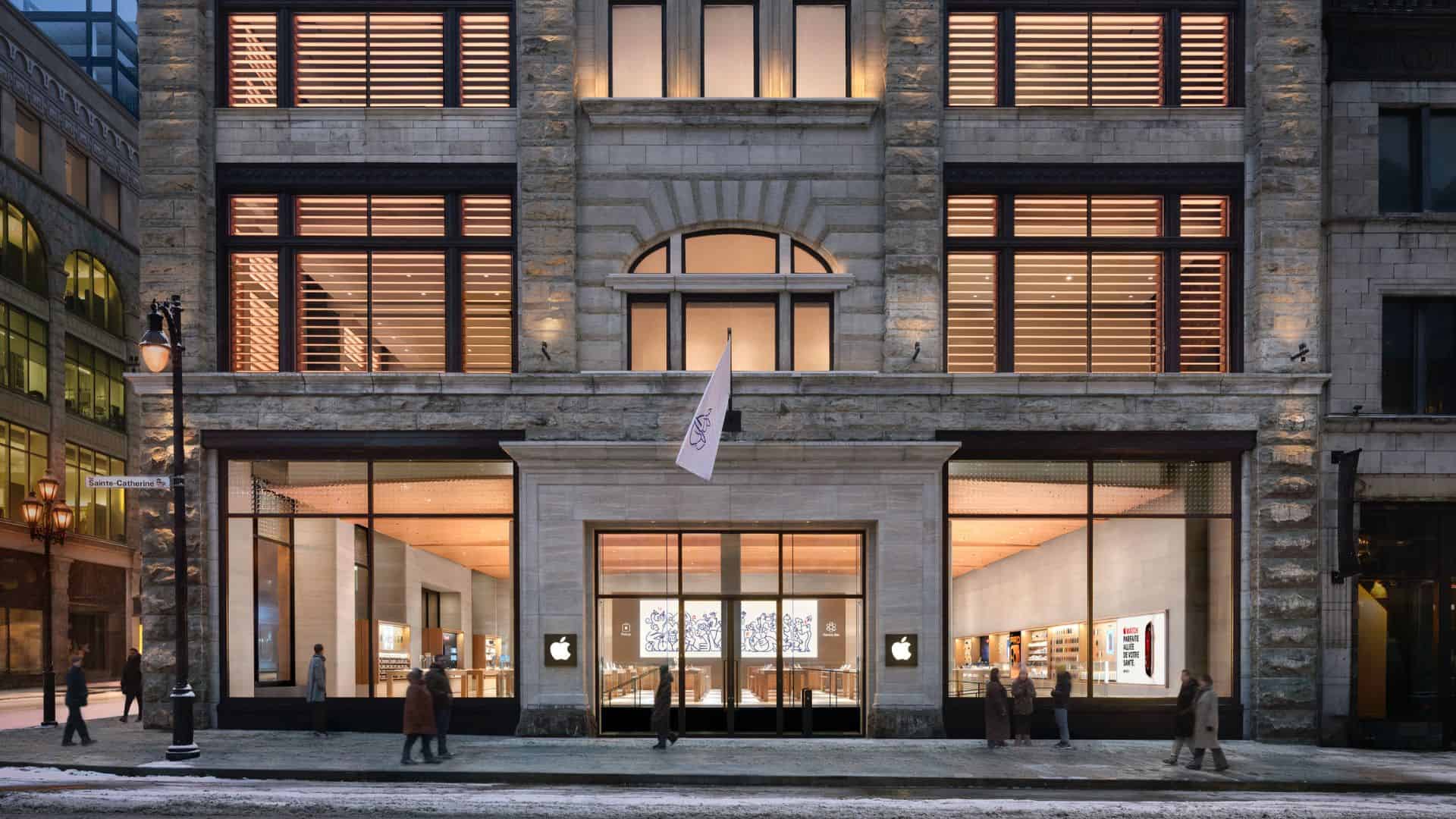 Apple Reopens Sainte-Catherine Store in Downtown Montreal