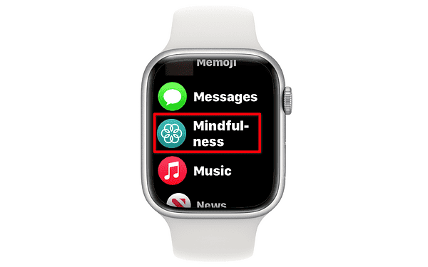 Apple Watch watchOS Mindfulness app