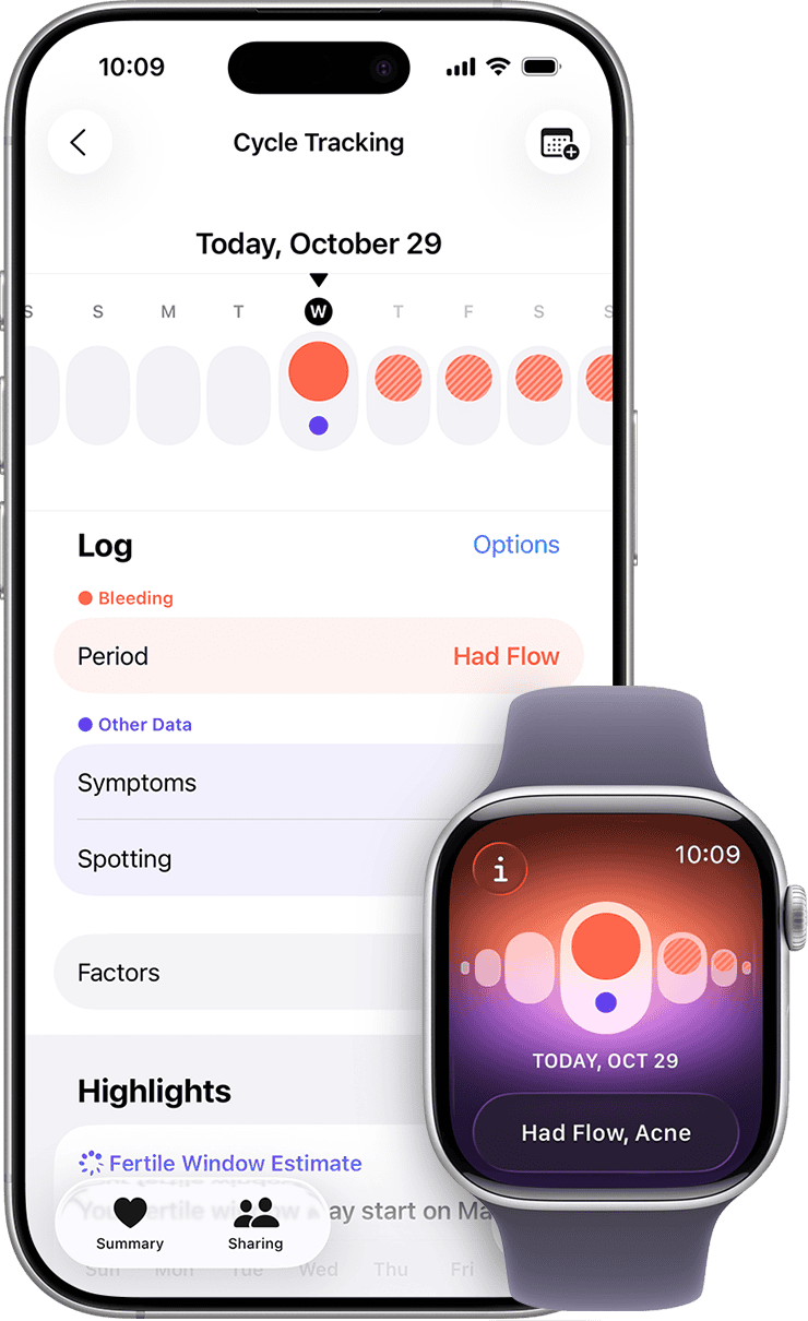 cycle tracking in apple
