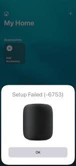 homepod mini error 6753