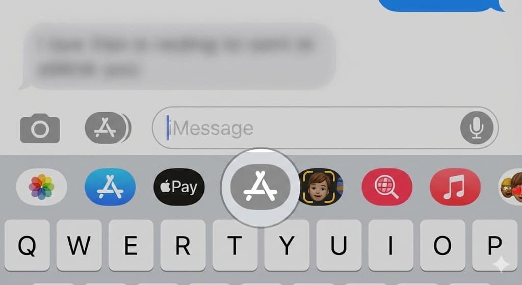 Open App Store in iMessage