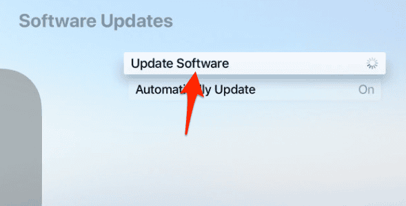 update software apple tv