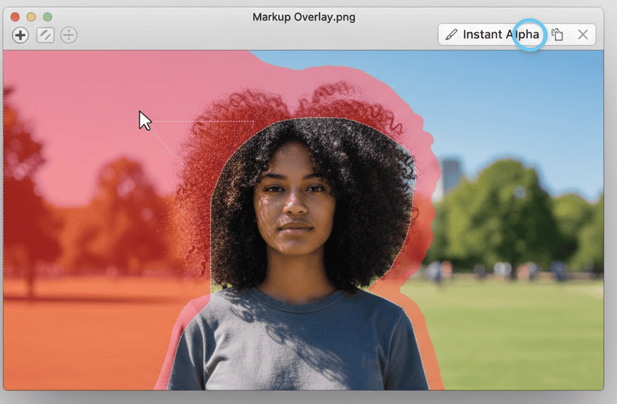 Red Overlay Mac Preview