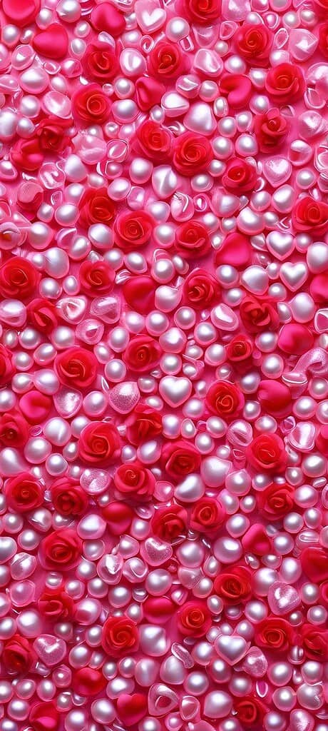 red roses and pearls wallpaper