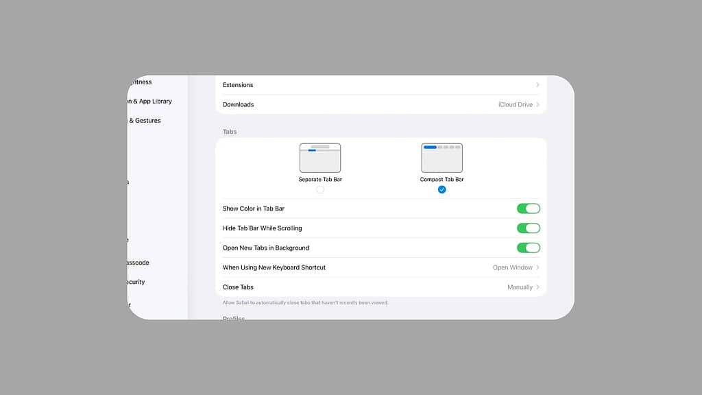 Safari Compact Tab Bar Returns in macOS 26.4 and iPadOS 26.4 beta