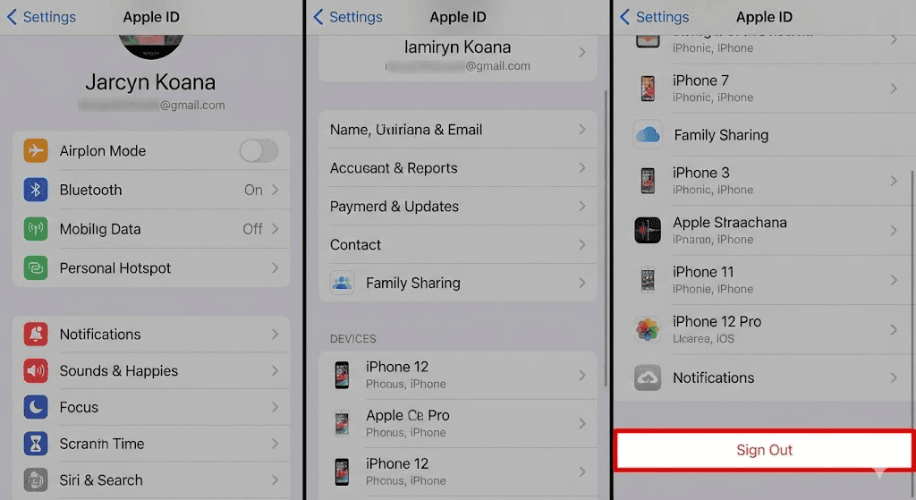 Sign Out Apple ID