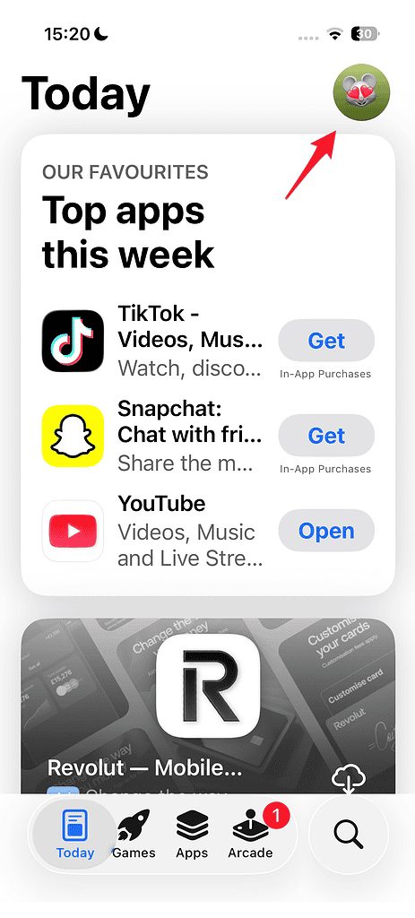 app store profile icon