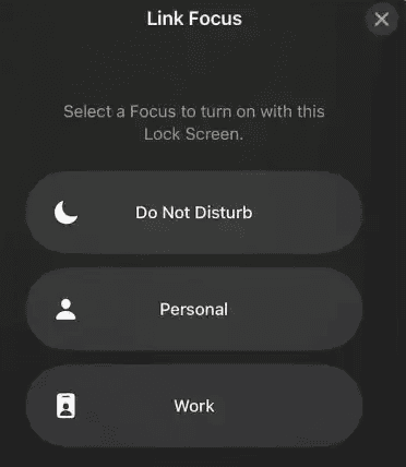 focus mode