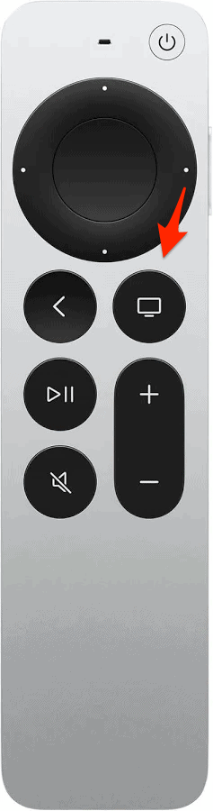 home button apple tv remote