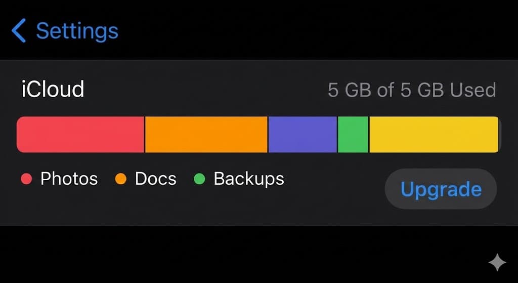 iCloud Storage capacity
