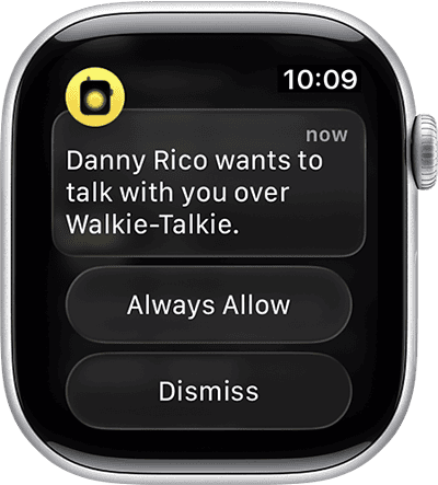 watchOS Walkie-Talkie