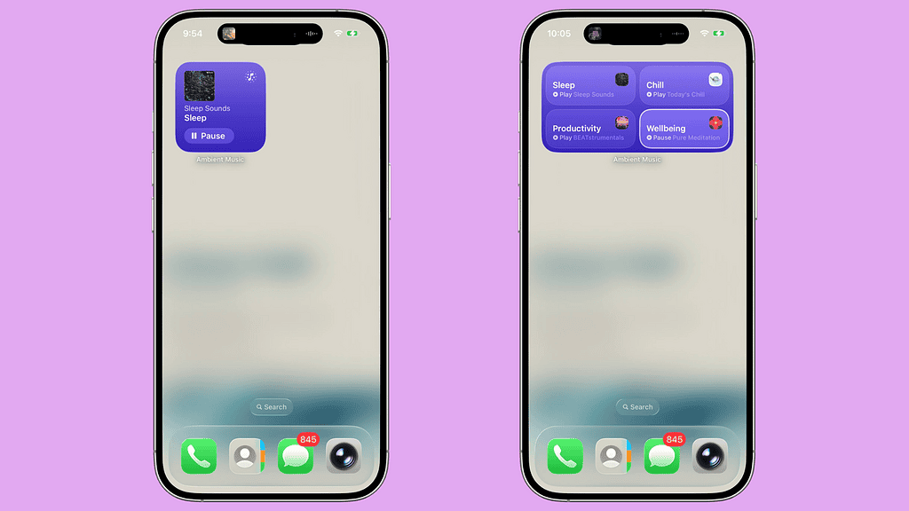 iOS 26.4 adds Ambient Music widget for one-tap background audio, making it easier to play sleep, chill, and focus sounds instantly.