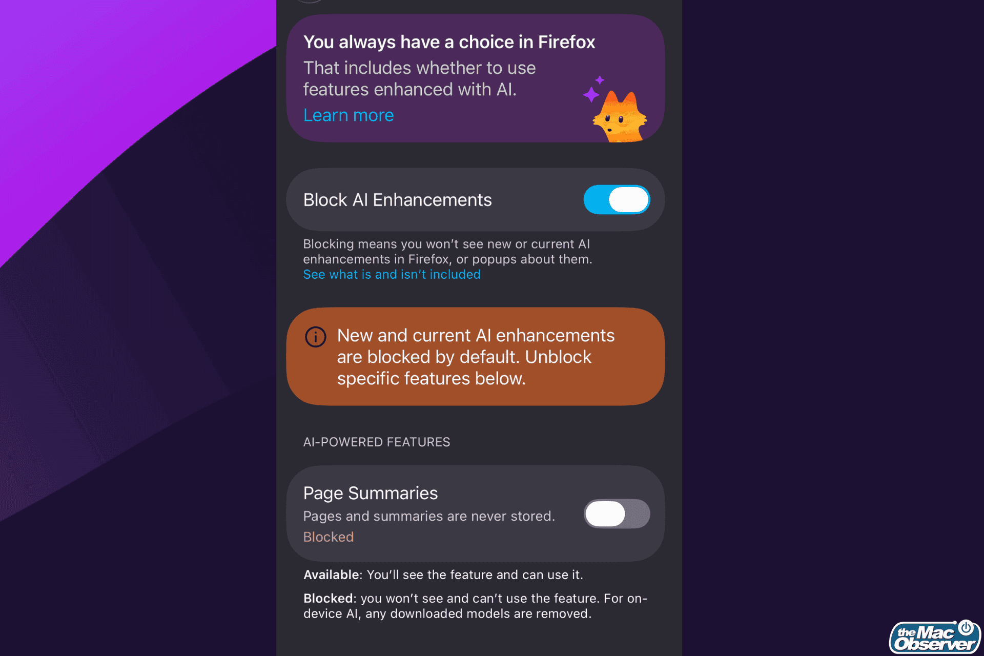 Firefox on iOS Tests AI Controls to Block Features Like Page Summaries