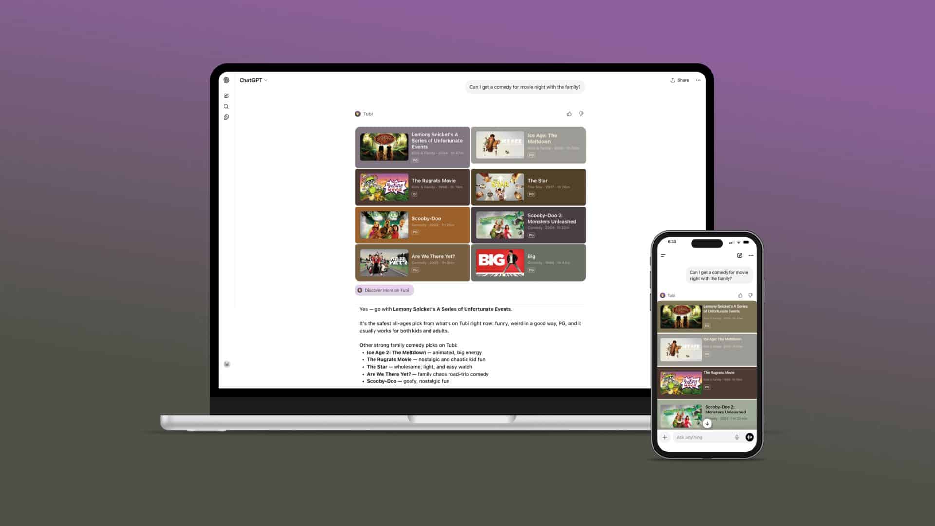 Tubi Launches ChatGPT App to Help Users Discover Movies and Shows