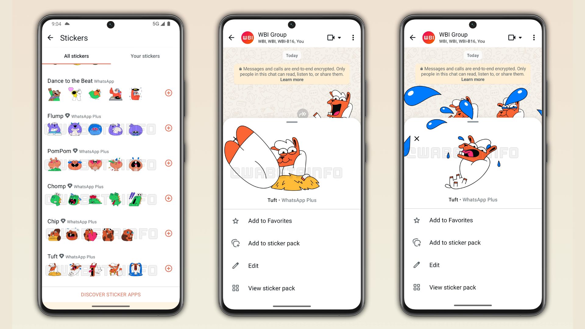 WhatsApp Plus subscription stickers