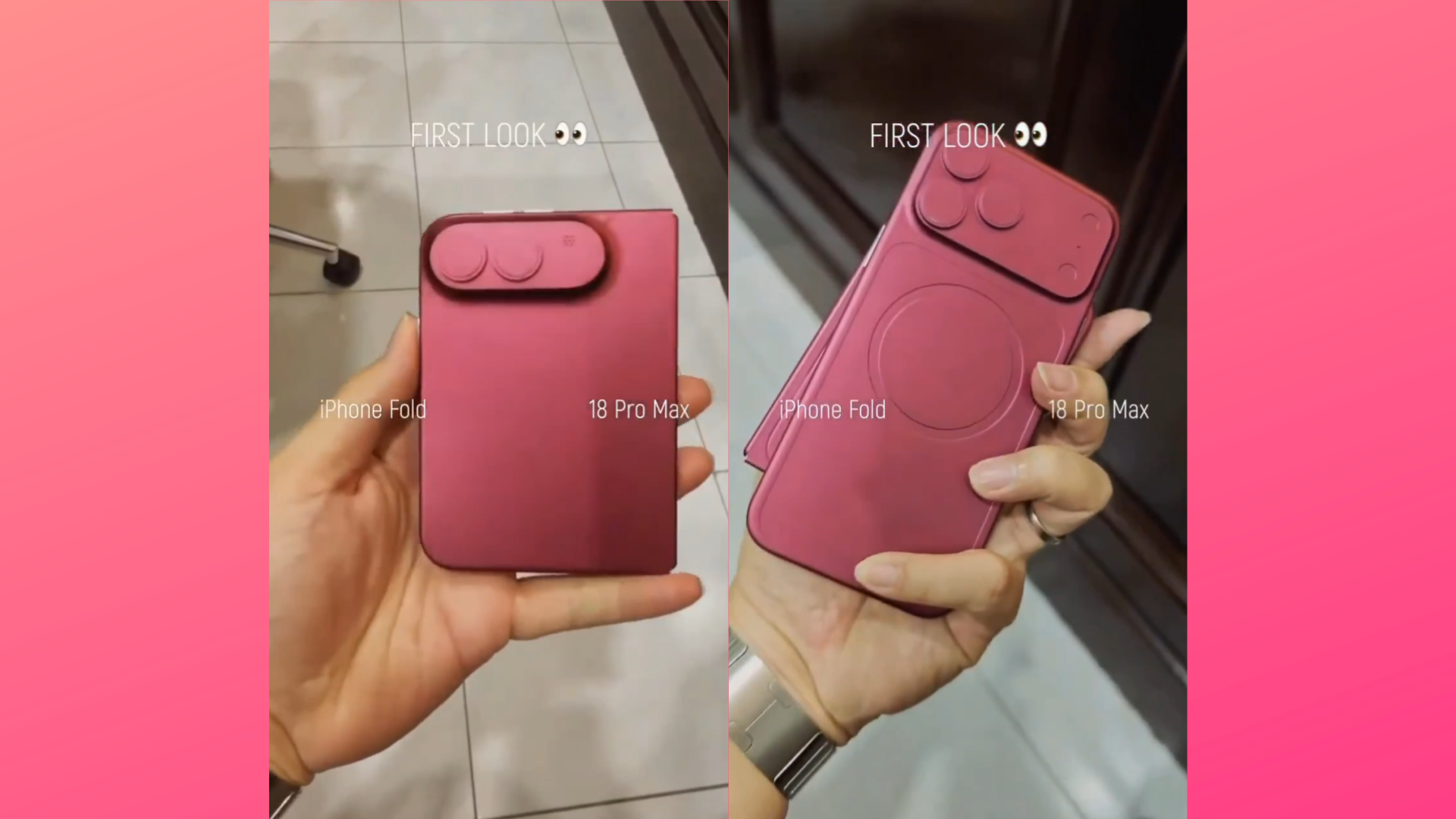 iPhone Fold Dummy Video Gives Best Look Yet Next to iPhone 18 Pro Max