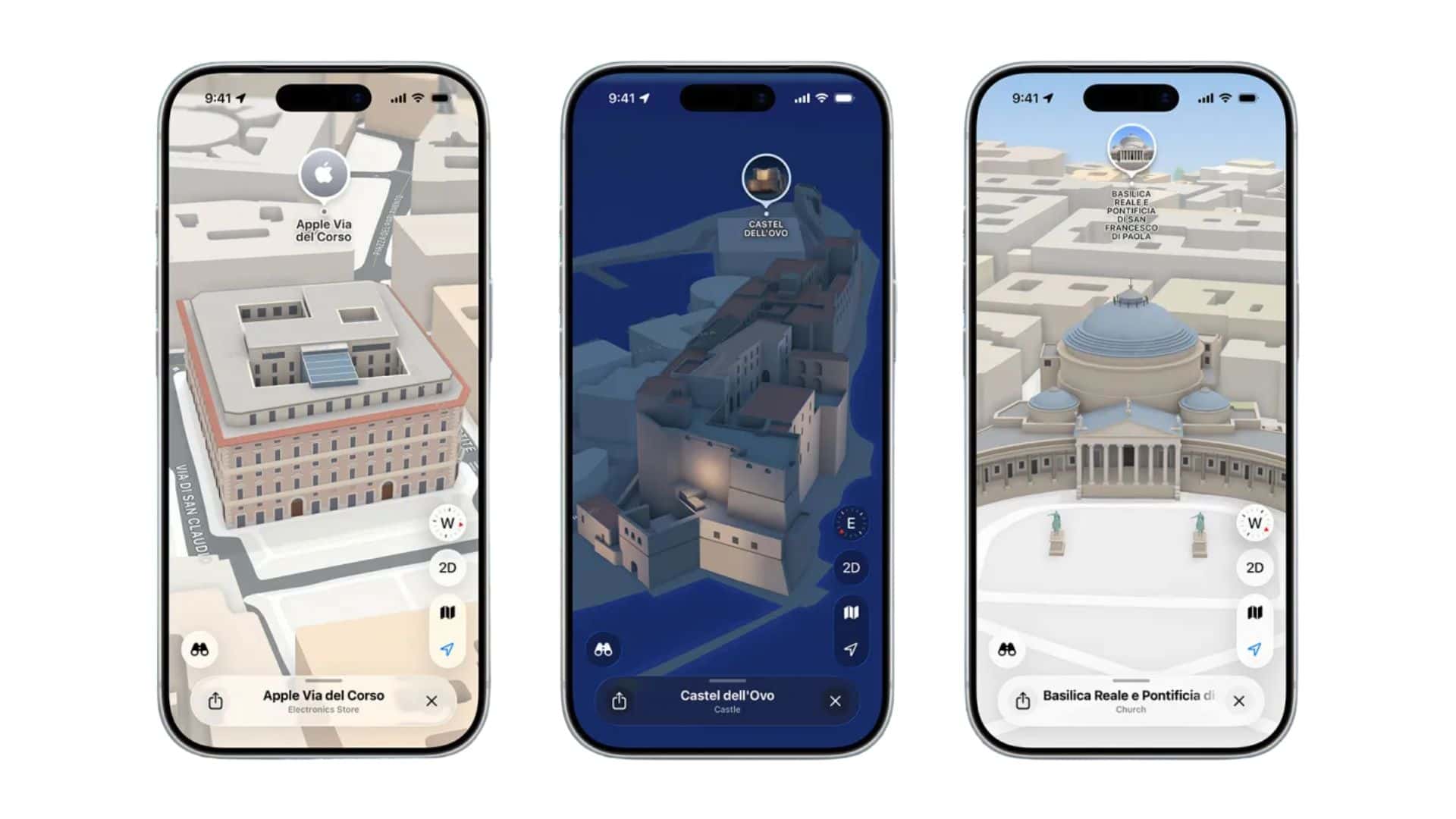 Rome and Naples Get Better 3D Views in New Apple Maps Update
