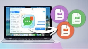 Cómo guardar los mensajes de tu Mac como PDF o CSV con Messages Export Pro