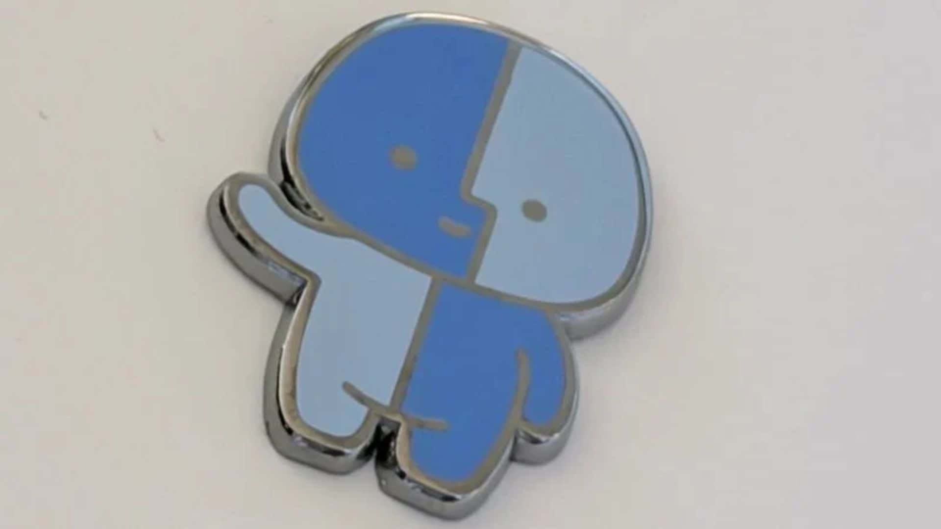 Apple Little Finder Guy Pin