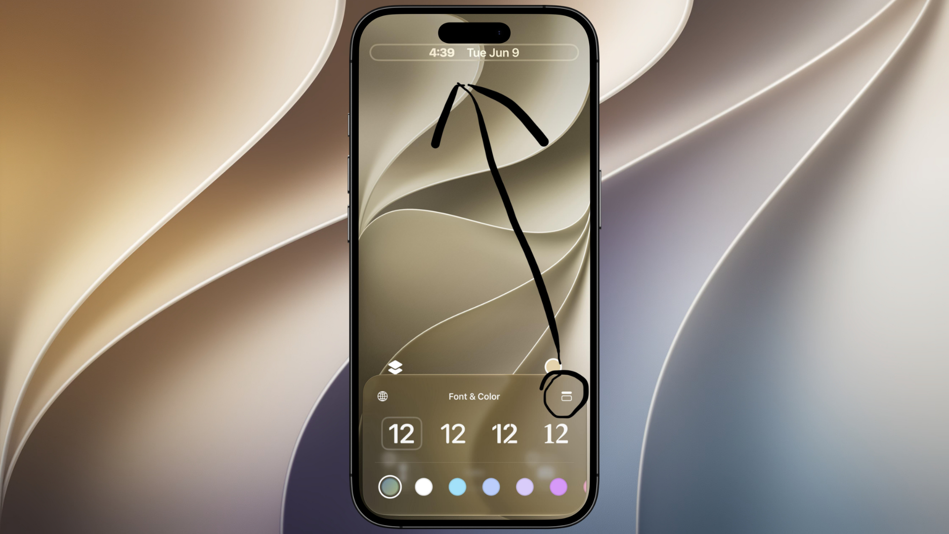 iOS 27 adds a new Lock Screen clock setting that shrinks the time display and gives wallpapers more visible space.