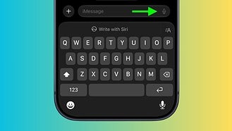 Apple Messages voice button