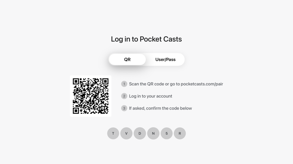 Pocket Casts QR code