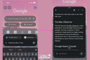 Chrome for iPhone beta lets you ask Gemini about multiple open tabs