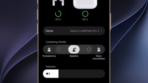 iOS 27 Beta 3 Makes AirPods Adaptive Mode Easier to Control